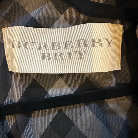 Burberry Brit Women’s Funnel Neck Wool Cashmere Trench Coat (Grey, Size: 0) - Picture 14 of 14